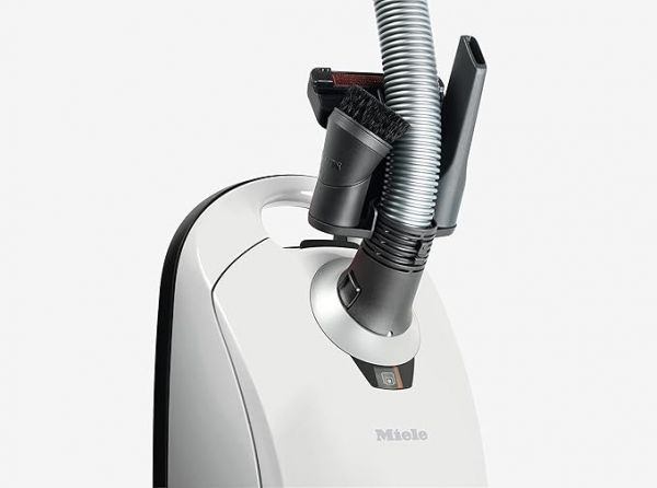 Miele Compact C1 Pure Bagged Canister Vacuum with High Suction Power Designed for Hard Floors and Low-Pile Carpet Miele Compact C1 Pure Bagged Canister Vacuum with High Suction Power Designed for Hard Floors and Low-Pile Carpet
