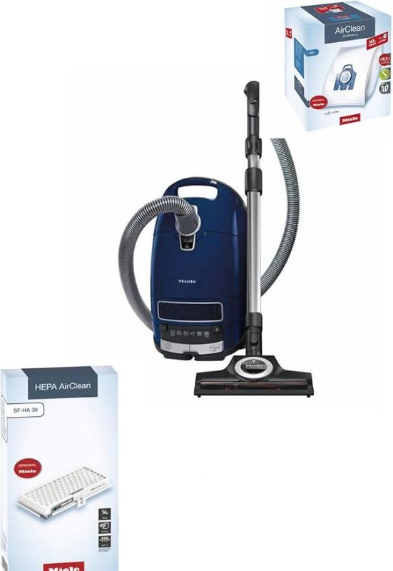 Miele Complete C3 Multi Surface Canister Vacuum Cleanser w/Turbo Head+ HEPA Filter + XL Value Pack, 8 Bags & 4 Filters Miele Complete C3 Multi Surface Canister Vacuum Cleanser w/Turbo Head+ HEPA Filter + XL Value Pack, 8 Bags & 4 Filters