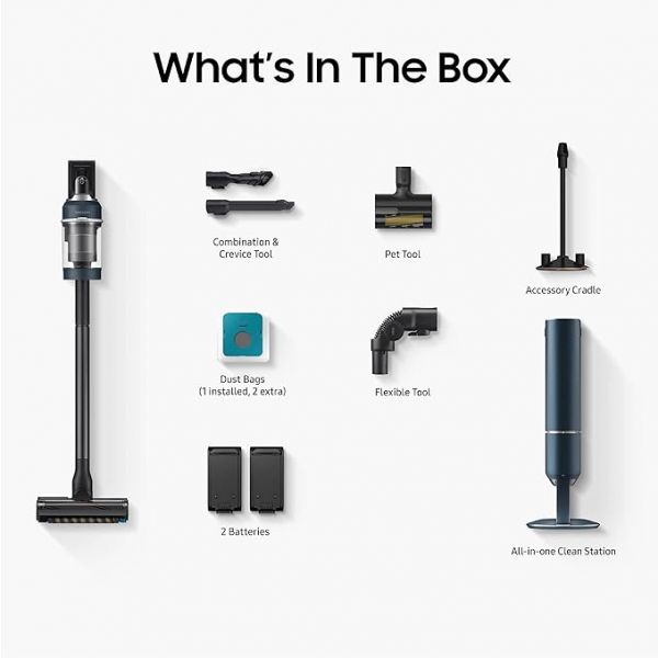 SAMSUNG BESPOKE Jet Cordless Stick Vacuum Cleaner with All In One Clean Station SAMSUNG BESPOKE Jet Cordless Stick Vacuum Cleaner with All In One Clean Station